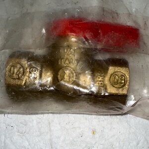 Mueller 1/2” Brass Gas Valve (110-523HC)